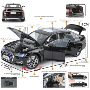 Audi A6L Quattro 1:24 Diecast Model Car 9 S3afb562e74b344b6b4889719c1f29ad3K