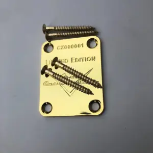 Limited Edition Gold Electric Guitar Neck Plate