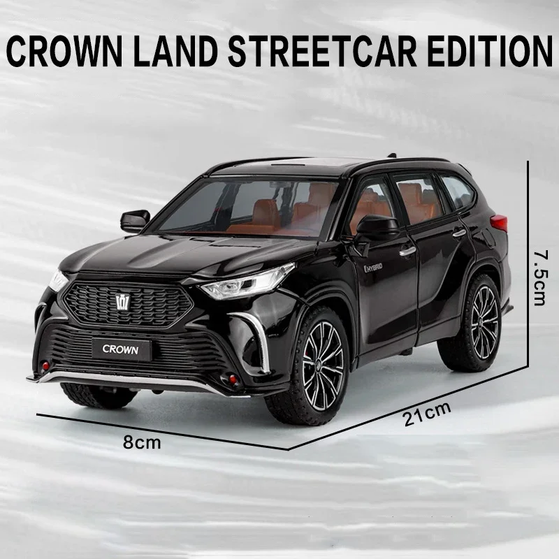 1:24 White Crown Kluger Highlander Die-Cast Model 2 1:24 White Crown Kluger Highlander Die-Cast Model - Image 2