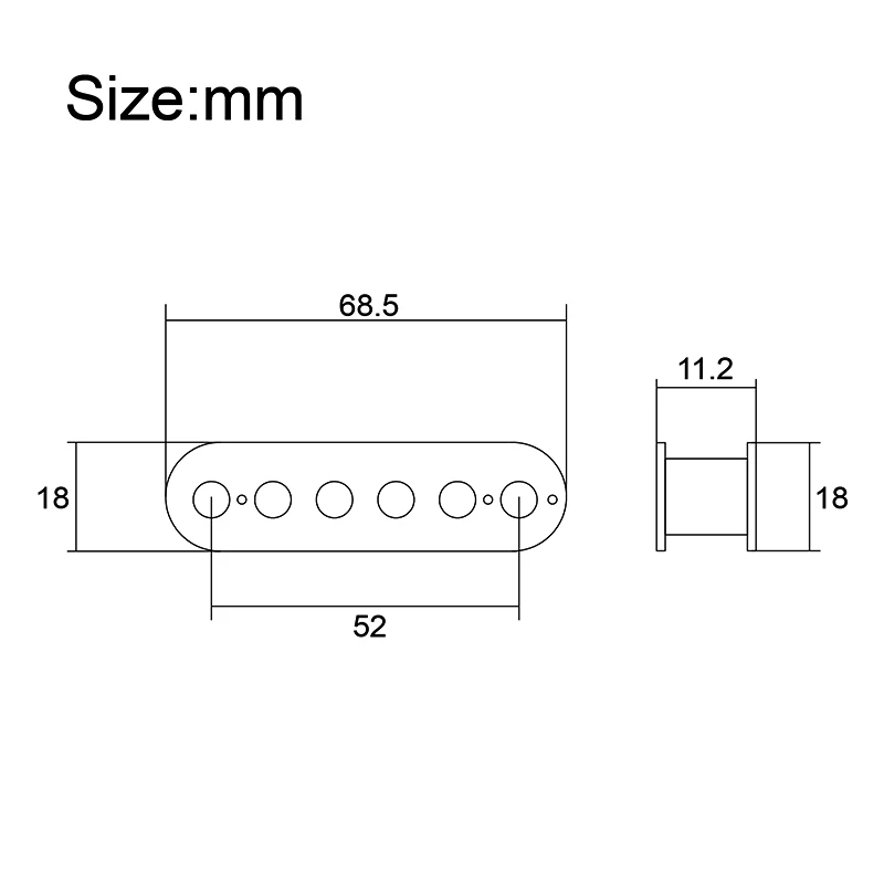 4-Piece 6.3MM Humbucker Slug Bobbin Set 2 4-Piece 6.3MM Humbucker Slug Bobbin Set - Image 2
