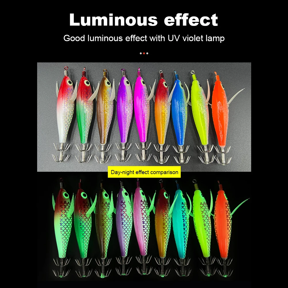 Luminous Squid Fishing Lure 8cm for Anglers 2 Luminous Squid Fishing Lure 8cm for Anglers - Image 2