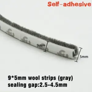 Self-Adhesive Brush Strip Weather Seal 5M/10M 37 S3c6191116cba4f3a8ccd6a59fe688c73k