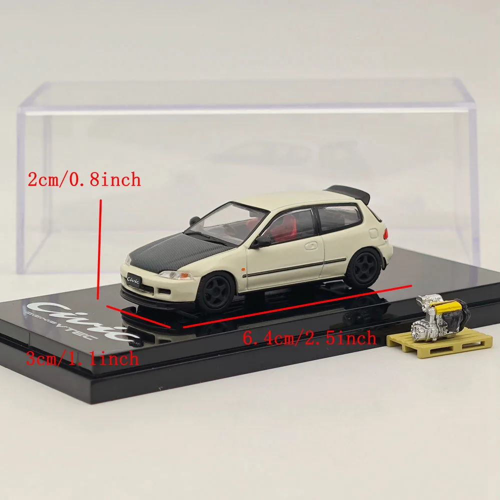 1/64 Scale Honda Civic EG6 Diecast Model 6 1/64 Scale Honda Civic EG6 Diecast Model - Image 6