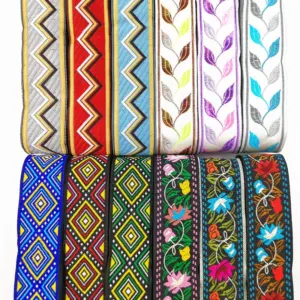 Vintage Ethnic Embroidery Ribbon 33mm 7 Meters 61 S3cb4b5a64e1849638d64cd4bc28f6aa2e