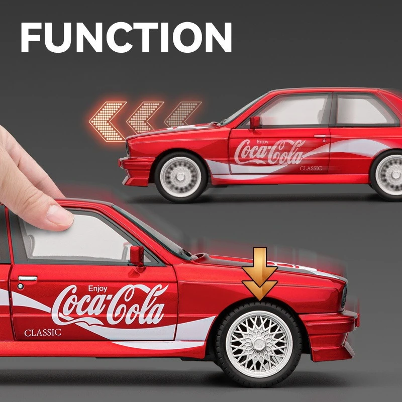 BMW M3 E30 1:24 Scale Diecast Model 3 BMW M3 E30 1:24 Scale Diecast Model - Image 3