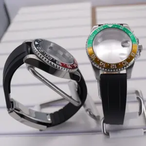 40mm Waterproof Watch Case with Rubber Strap 31 S3de0dde1b2084ff6b783c47ed69846d6a