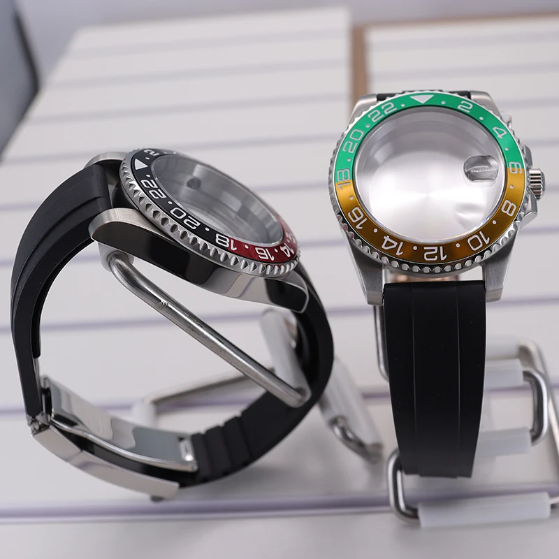 40mm Waterproof Watch Case with Rubber Strap 6 40mm Waterproof Watch Case with Rubber Strap - Image 6