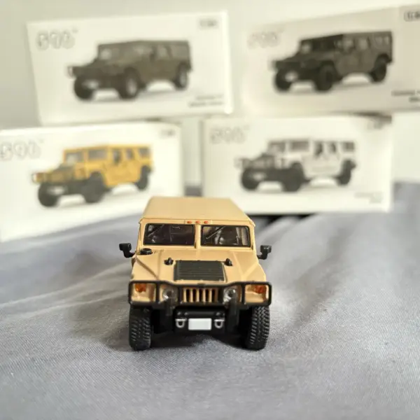 1/64 Scale Gray Hummer H1 Armored Diecast Model - Image 3