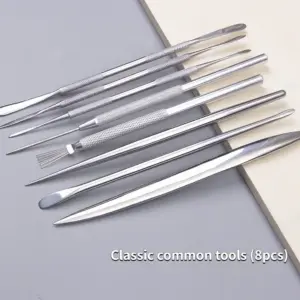 Pottery Sculpture Spatula Stainless Steel WP-231013 52 S3f02aa7e28d4420680114c450019630fF