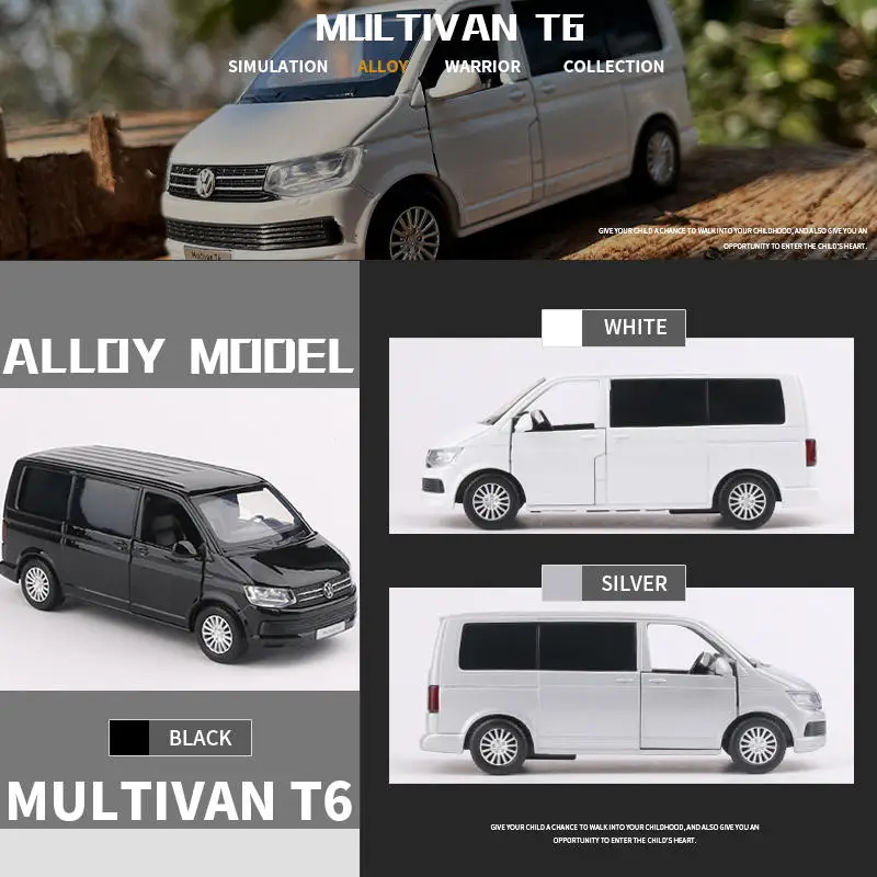 Volkswagen Multivan T6 Diecast Model 1:36 Scale 6 Volkswagen Multivan T6 Diecast Model 1:36 Scale - Image 6