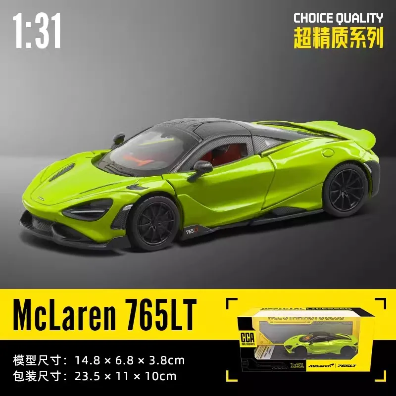 McLaren 765LT 1:31 Scale Die-Cast Model Car 2 McLaren 765LT 1:31 Scale Die-Cast Model Car - Image 2