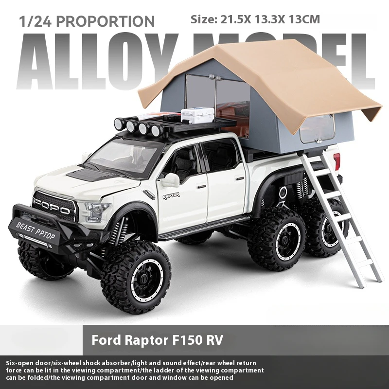 Ford Raptor F150 1:24 Scale Diecast Model 8 Ford Raptor F150 1:24 Scale Diecast Model - Image 8