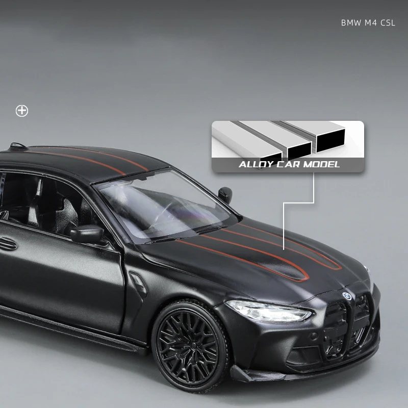 1:36 BMW M4 CSL and M3 E30 Alloy Car Model 4 1:36 BMW M4 CSL and M3 E30 Alloy Car Model - Image 4