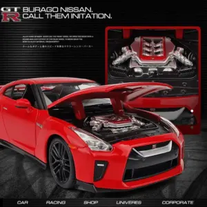 Nissan GTR R35 1:24 Scale Diecast Model 9 S42e4a925db39490683ce411167a621c1e