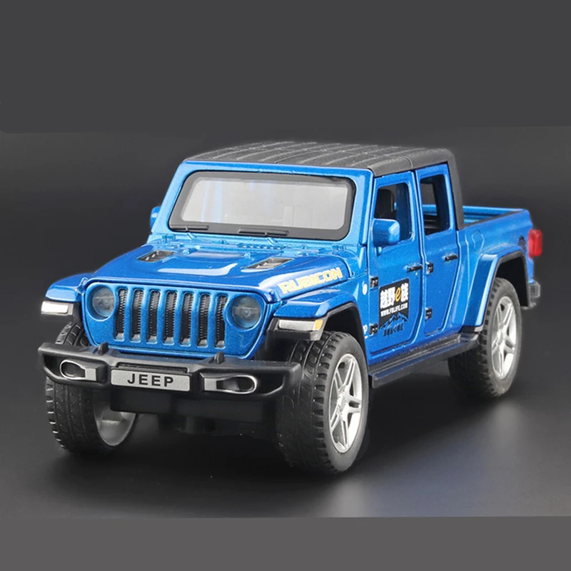 1:32 Scale Red Jeep Wrangler Gladiator Model 7 1:32 Scale Red Jeep Wrangler Gladiator Model - Image 7