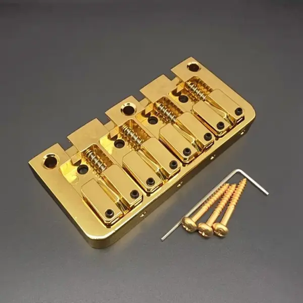 Flipping Saddle 4-String Bass Bridge Black - Image 7