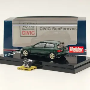 1/64 Diecast Honda Civic EG6 Model Black 11 S43c879ec0b304bfbbdb772c07687a8b0E