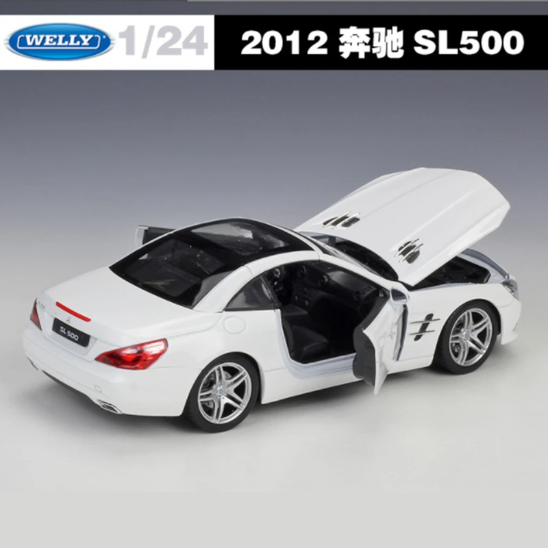 WELLY 1:24 Mercedes-Benz SL500 Red Diecast Model 5 WELLY 1:24 Mercedes-Benz SL500 Red Diecast Model - Image 5
