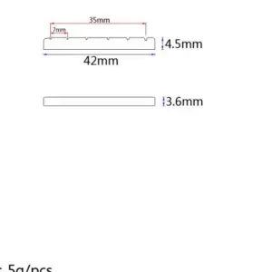 42mm/43mm Slotted Brass String Nut for Bass 13 S44c9fd4d223e49b8ae9c60c6ac020ad77