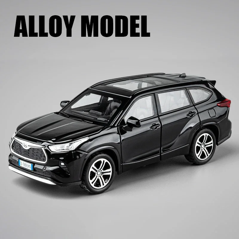 1:32 Black Toyota Highlander 2023 Die-Cast Model 4 1:32 Black Toyota Highlander 2023 Die-Cast Model - Image 4