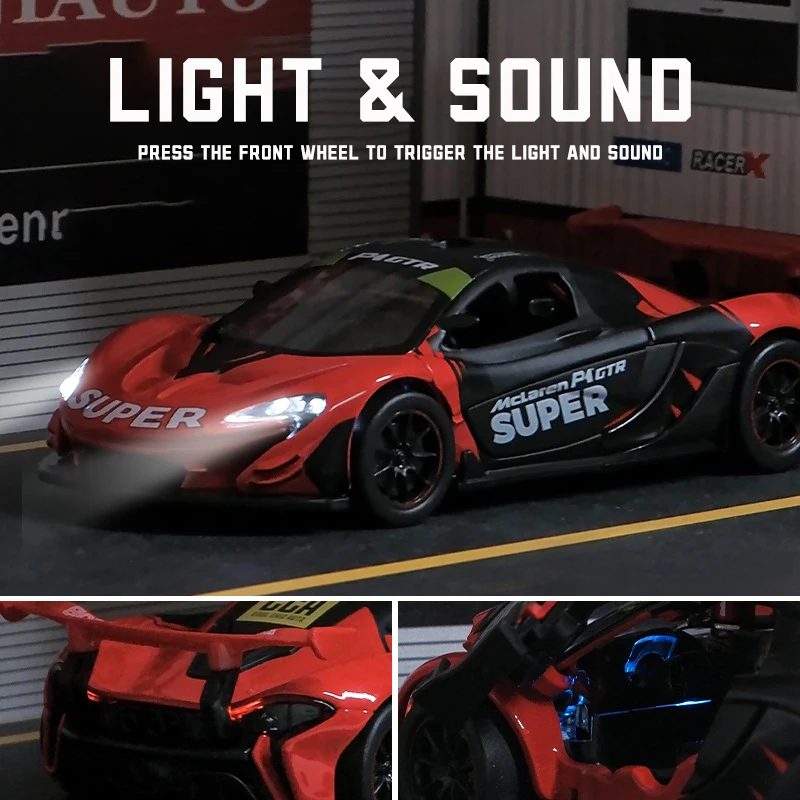 1:32 McLaren P1 GTR Diecast Model Red 4 1:32 McLaren P1 GTR Diecast Model Red - Image 4