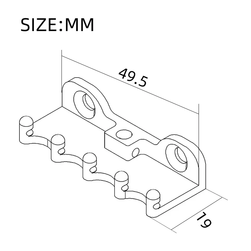 Brass Tremolo Claw for ST/FR Systems 49.5mm 6 Brass Tremolo Claw for ST/FR Systems 49.5mm - Image 6