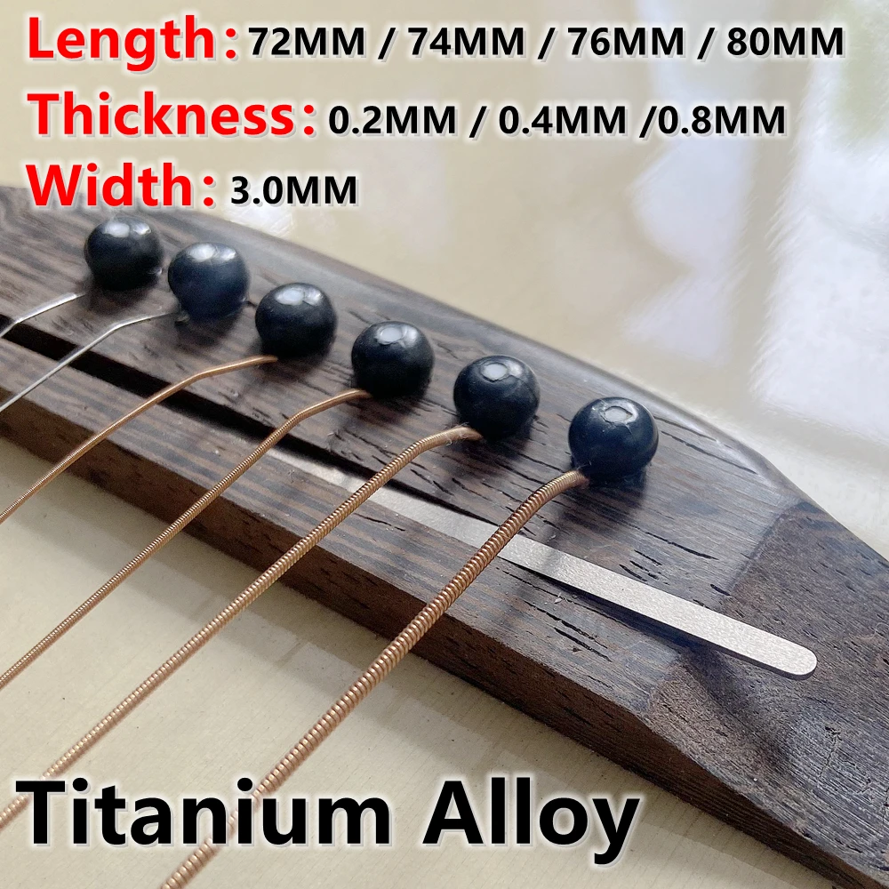 Titanium Alloy Guitar Bridge Nut Height Spacers 4 Titanium Alloy Guitar Bridge Nut Height Spacers - Image 4