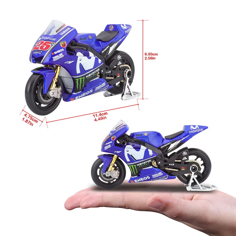 Maisto 1:18 2018 Yamaha 25 Die-Cast Motorcycle 2 Maisto 1:18 2018 Yamaha 25 Die-Cast Motorcycle - Image 2