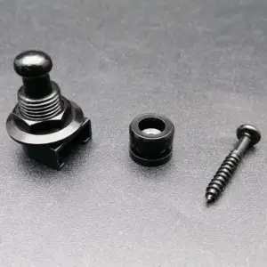 Guitar Strap Lock Set in Black Gold Chrome 10 S48cf491357c24b09a20b01c57535eb080