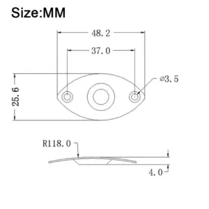 Metal Cat Eye Jack Plates for Electric Bass Guitar 11 S4935418aaec248d09e6ac4059c84bbfbf