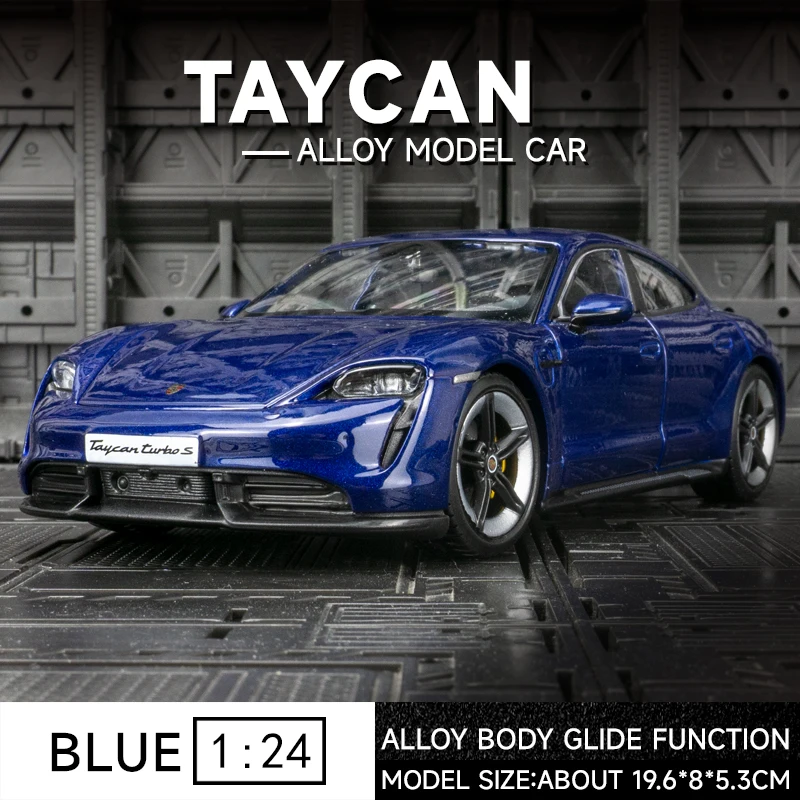 1:24 Diecast Porsche Taycan Model Car 7 1:24 Diecast Porsche Taycan Model Car - Image 7