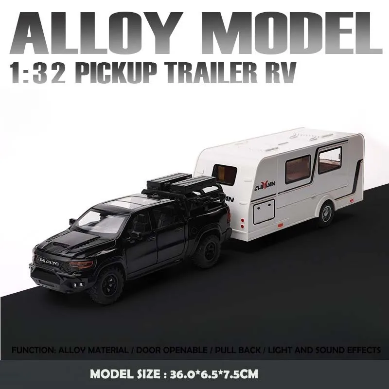 Dodge Mammoth 1:32 Diecast Model with Trailer 10 Dodge Mammoth 1:32 Diecast Model with Trailer - Image 10