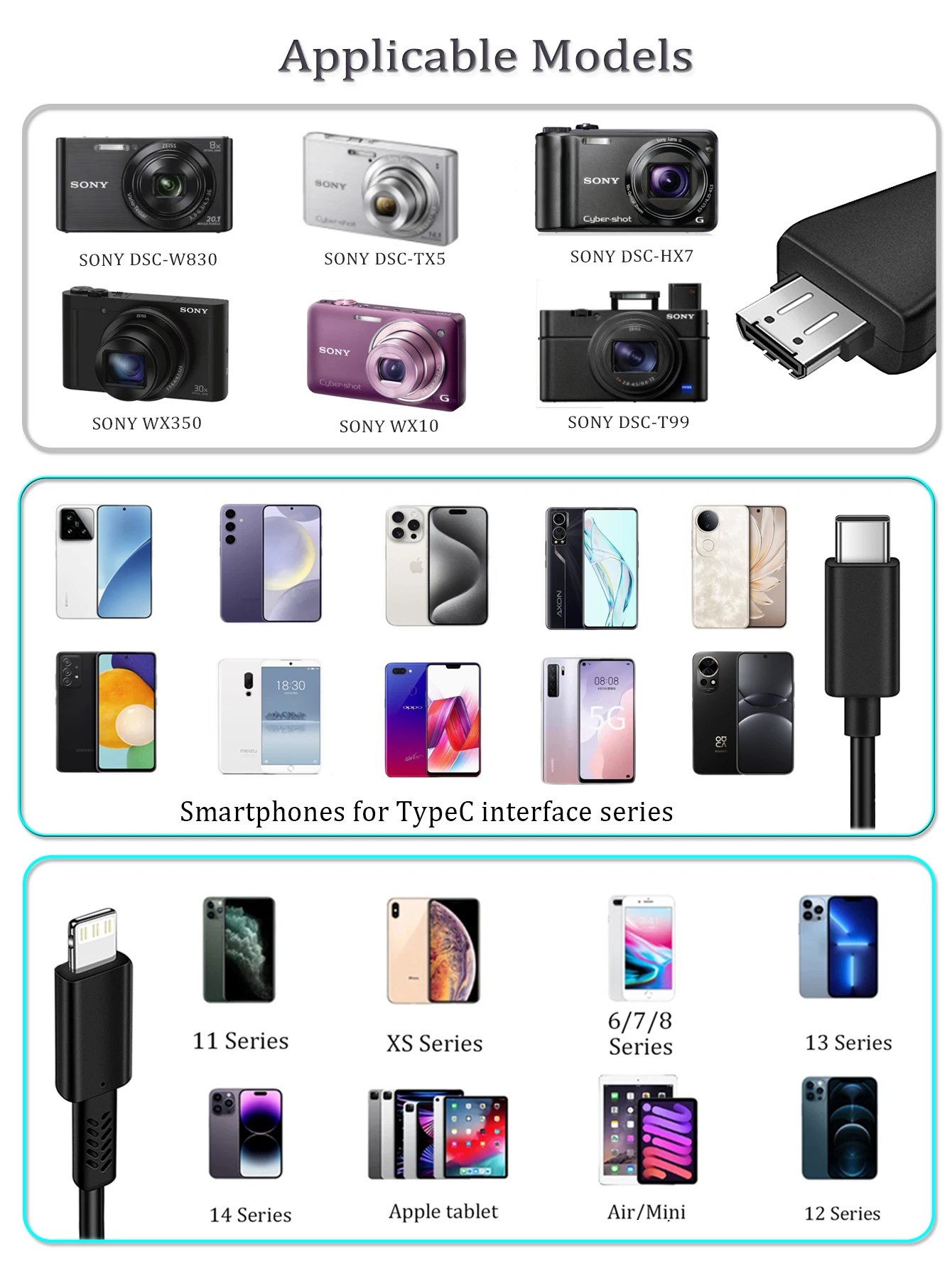 SONY Camera to Android Type-C OTG Cable 1m 6 SONY Camera to Android Type-C OTG Cable 1m - Image 6