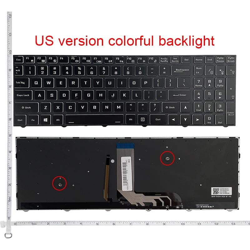 Backlit Keyboard for Clevo Models N250 N650 N850 N950 N750 N957 PA70 P950 N857 N855 N960 8 Backlit Keyboard for Clevo Models N250 N650 N850 N950 N750 N957 PA70 P950 N857 N855 N960 - Image 8