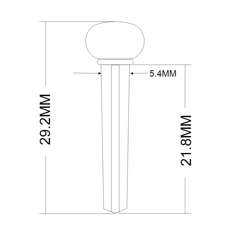 Natural Bone Bridge Pins Set for Acoustic Guitar 2 Natural Bone Bridge Pins Set for Acoustic Guitar - Image 2