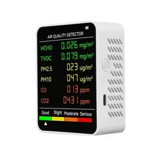 6-in-1 Indoor Air Quality Monitor with Display - Image 9
