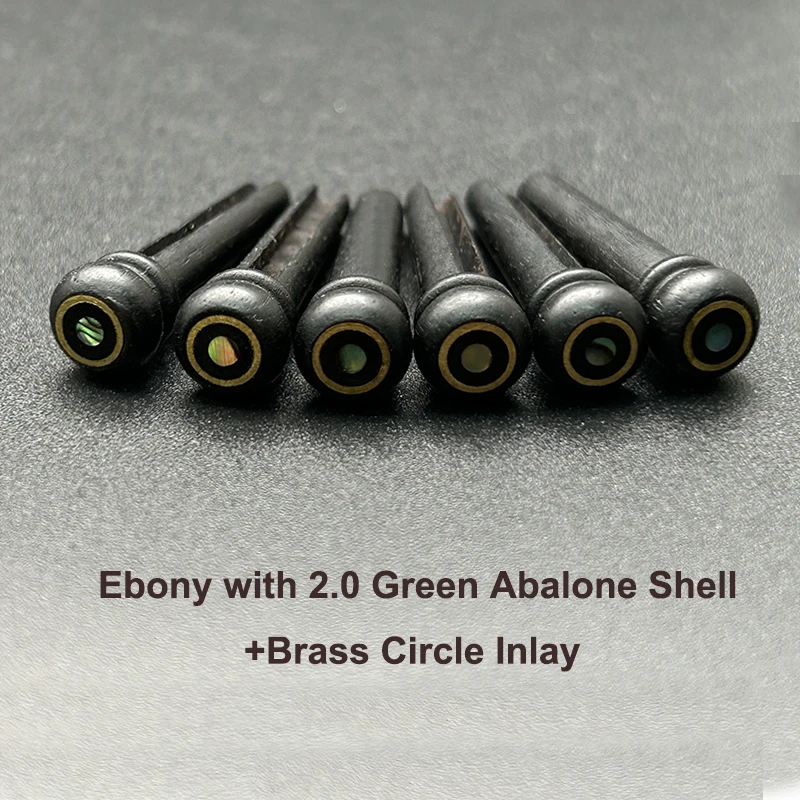 Ebony Bridge Pins Set for Acoustic Guitars 9 Ebony Bridge Pins Set for Acoustic Guitars - Image 9