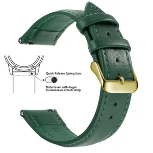 Genuine Leather Quick Release Watch Band 18mm-22mm