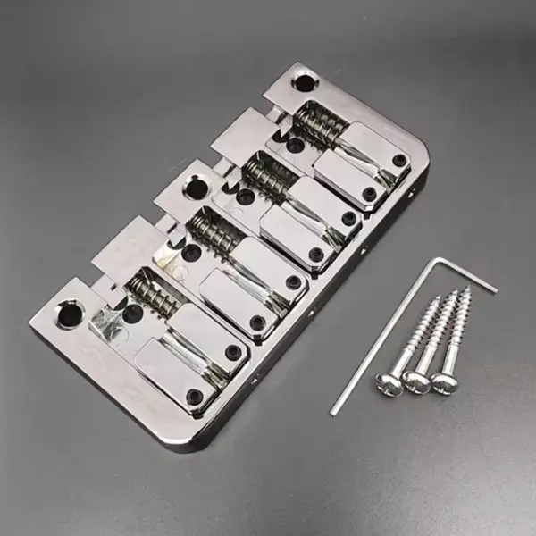 Flipping Saddle 4-String Bass Bridge Black - Image 8