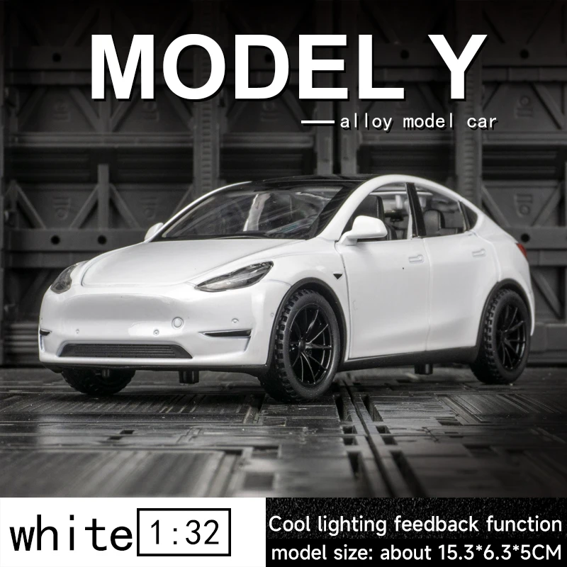 1:32 Scale Alloy Diecast Model Car White 9 1:32 Scale Alloy Diecast Model Car White - Image 9
