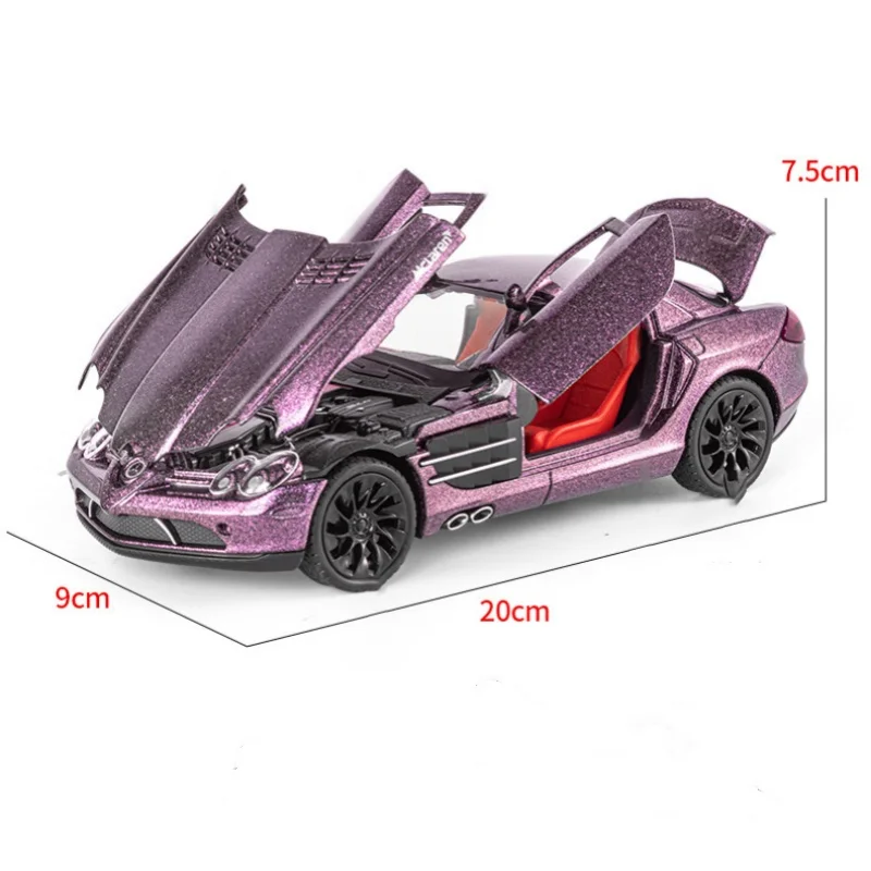 1:24 Scale Purple Mercedes-Benz SLR Stirling Moss Model 2 1:24 Scale Purple Mercedes-Benz SLR Stirling Moss Model - Image 2