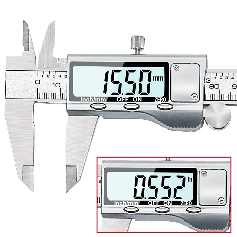 150mm Stainless Steel Digital Vernier Caliper 2 150mm Stainless Steel Digital Vernier Caliper - Image 2