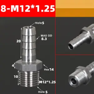 M3 to M16 Metric Hose Barb Fittings 40 S4c52cf5914024e9f9f7a6b443fd5c313C
