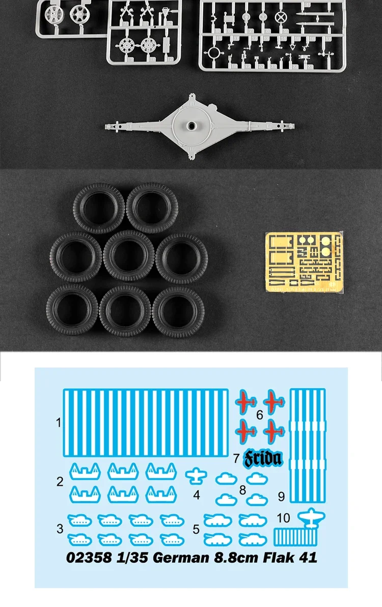 Flak 41 88mm Anti Aircraft Gun Model Kit 12 Flak 41 88mm Anti Aircraft Gun Model Kit - Image 12