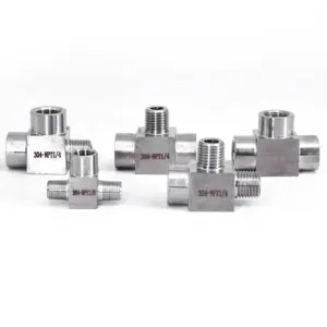 304 Stainless Steel Tee Pipe Fitting Connectors 8 S4c79dcea625c499fb04b95ec0dd536e03