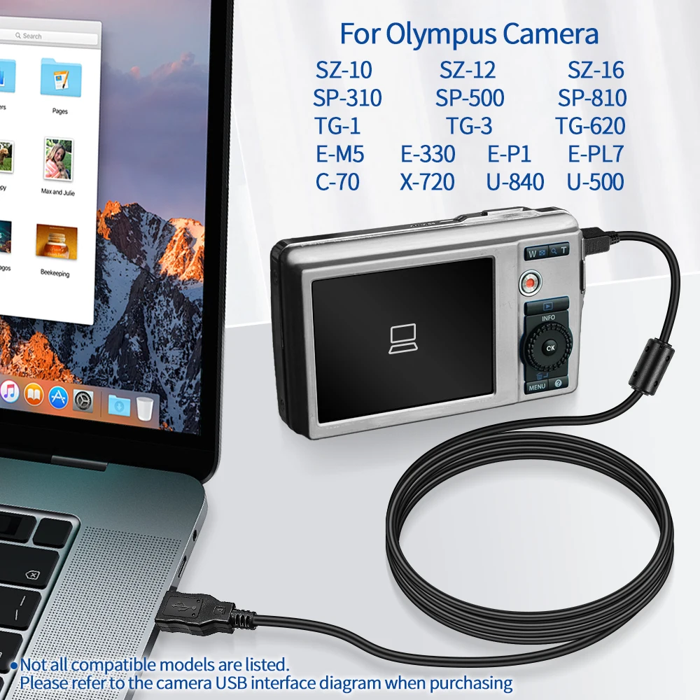 USB Data Cable for Olympus Cameras 1.5m 6 USB Data Cable for Olympus Cameras 1.5m - Image 6