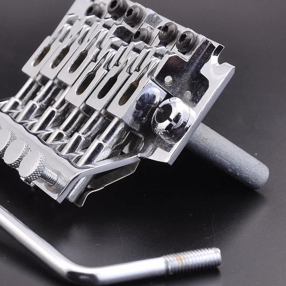 6-String Tremolo System Bridge Chrome Finish 2 6-String Tremolo System Bridge Chrome Finish - Image 2