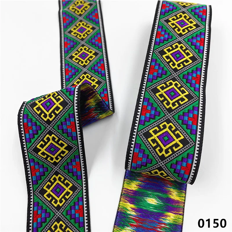 Vibrant 5cm Jacquard Ribbons - 7 Meters 7 Vibrant 5cm Jacquard Ribbons - 7 Meters - Image 7