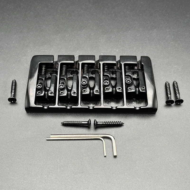 Vintage 5-String Locked Saddle Bass Bridge 8 Vintage 5-String Locked Saddle Bass Bridge - Image 8