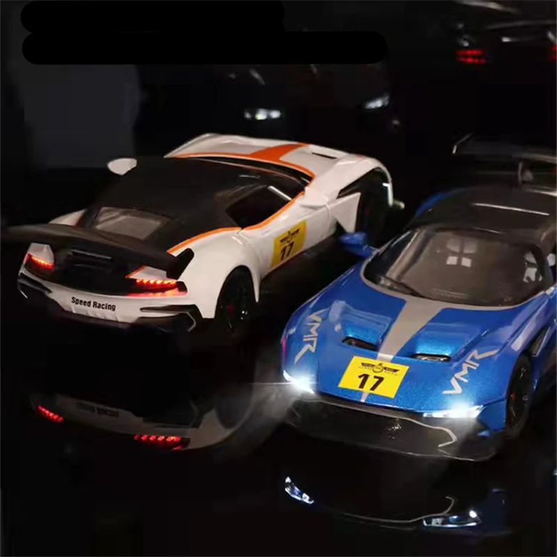 1:22 Aston Martin GT Diecast Model Car Blue 4 1:22 Aston Martin GT Diecast Model Car Blue - Image 4